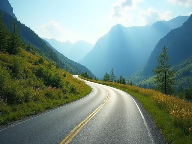Scenic alpine road winding through Austrian mountains symbolizing the journey and mission of Alpine Journeys